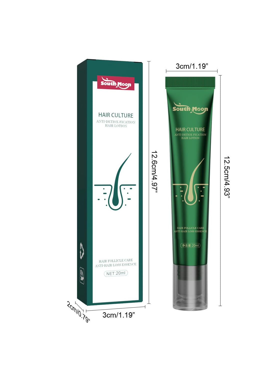 Hair Growth Serum, Anti Hair Loss Essence, Strengthening Hair Regrowth Oil, Hair Loss Treatment, Repair Hair Damage, for Thicker Longer Fuller Hair 20ML