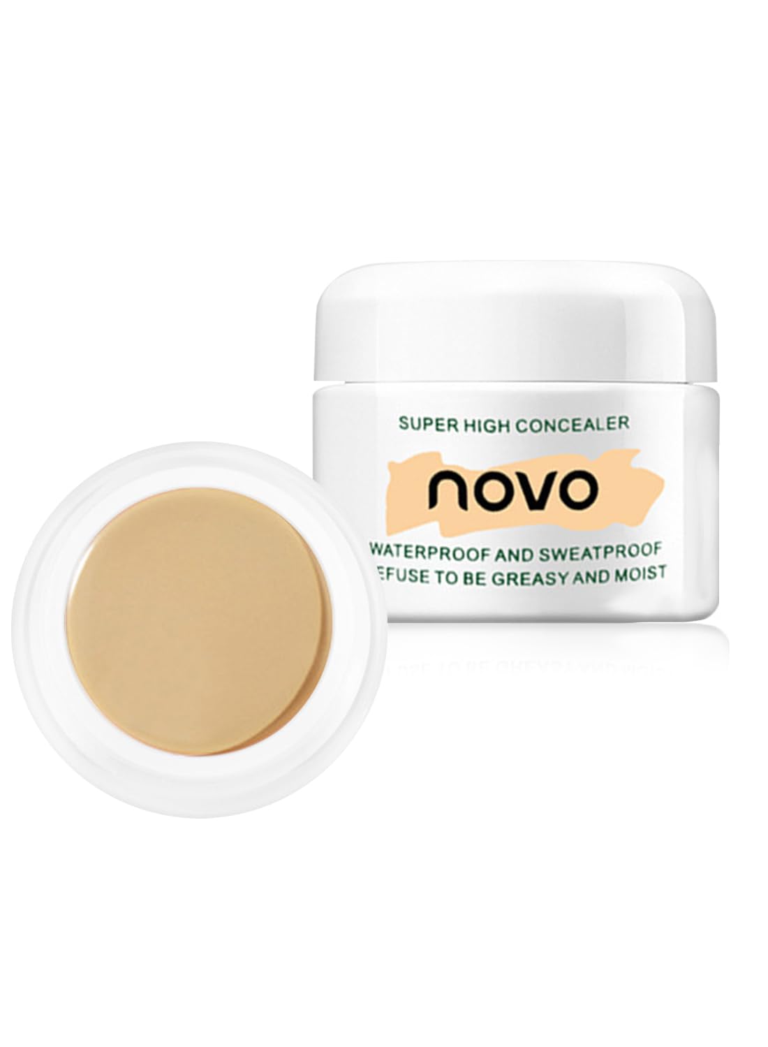 Full Coverage Concealer, Brightening Under Eye Concealer with Vitamin E, Lightweight Long Lasting Highlighter for Women 12g