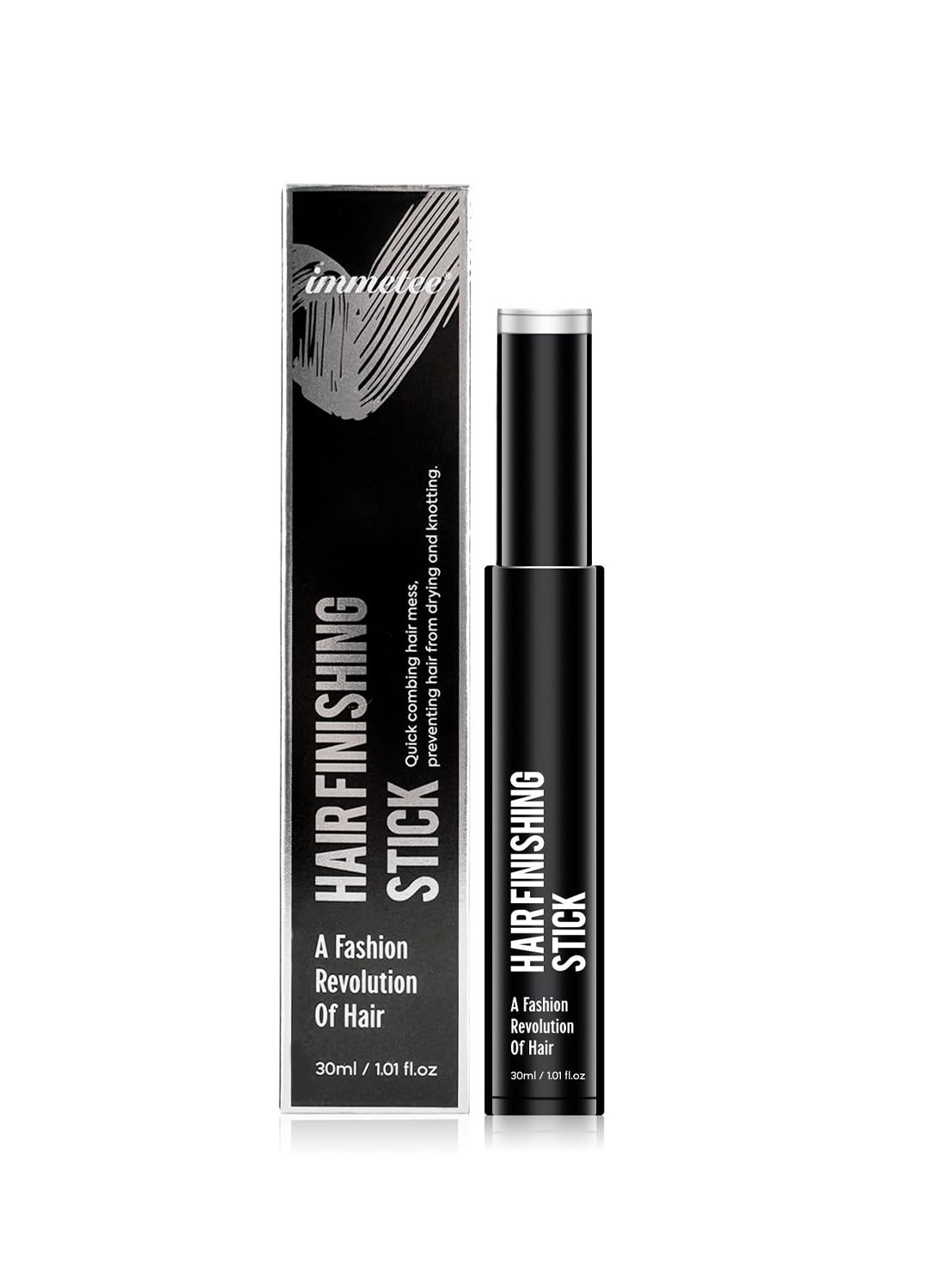 Hair Finishing Stick, Non Greasy and Non Sticky Small Broken Hair Finishing Cream, Refreshing Hair Wax Stick for Frizz & Flyaway, Hair Gel 30ml