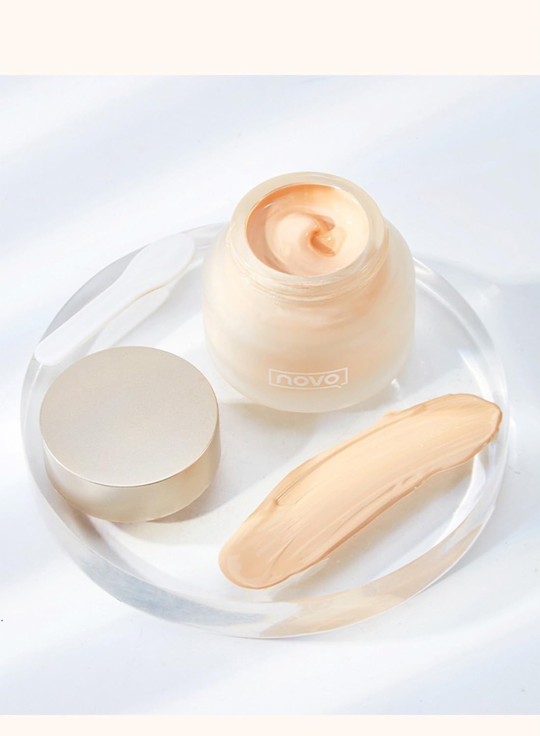 Foundation Cream, Moisturizing Long Lasting Waterproof Face Makeup Foundation, Natural Foundation, Brightening Full Coverage Concealer, Even Skin Tone for All Skin Types 30g