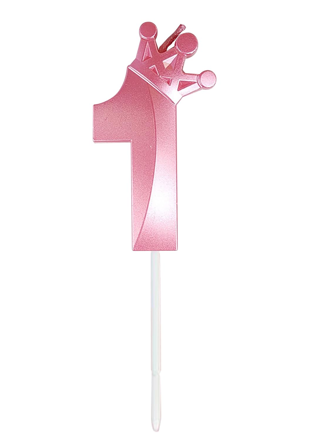 Number Birthday Candles, Metallic Glitter Crown Number 0 Cake Candles for Birthday, Wedding, Anniversary,