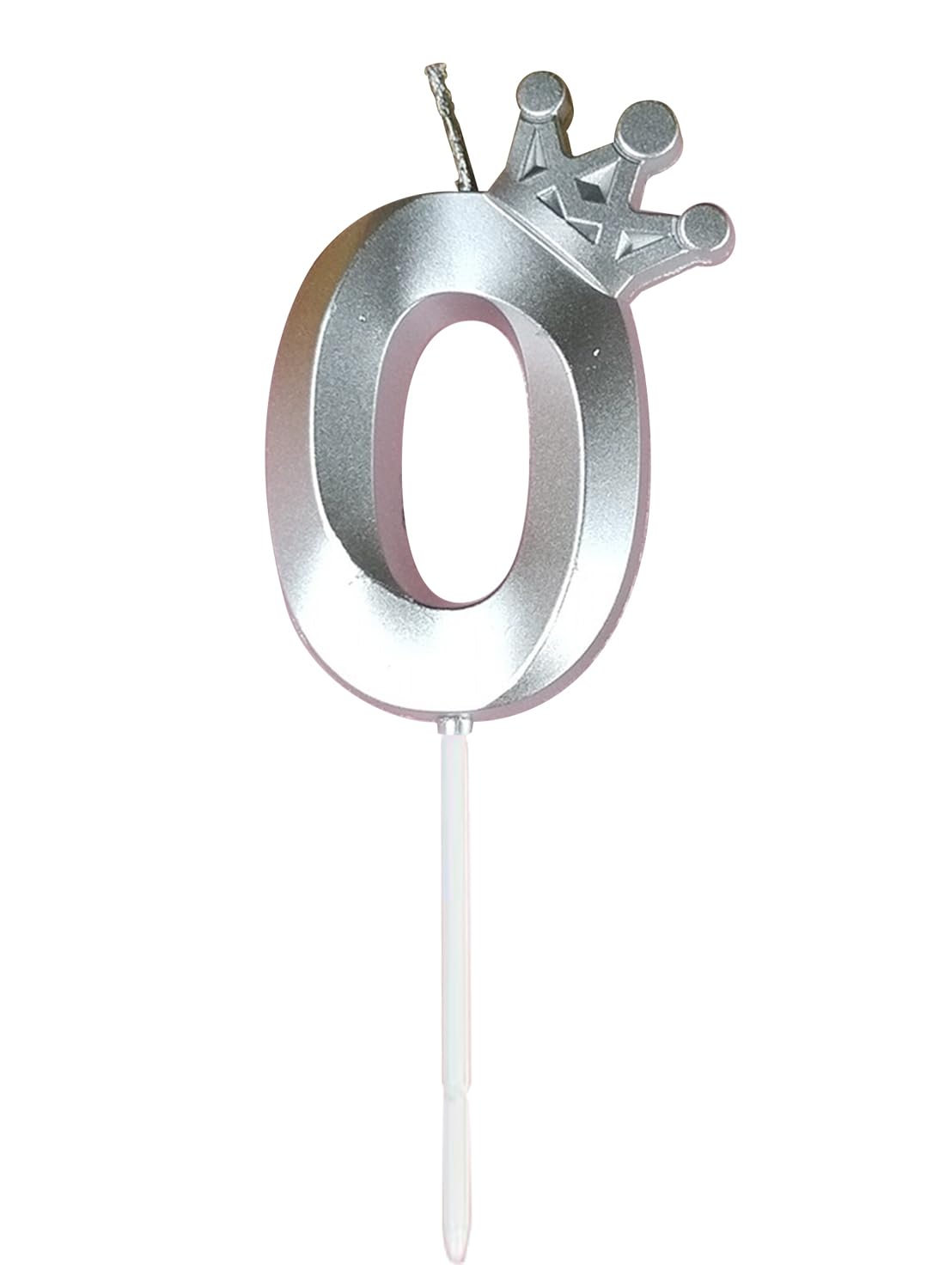 l&Wen Birthday Candles Twisted, Long Thin Spiral Candle with Holders for Wedding Party Decorations (6 Pcs, Silver Twisted Collection)