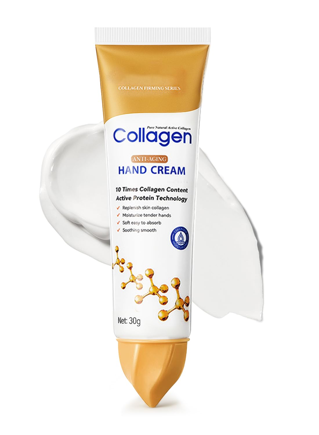 Body Skin Repair, Collagen Anti-Aging Hand Cream, Moisturizing Fast Absorb Hand Lotion to Nourish Dry Rough Skin, 30gX5pcs