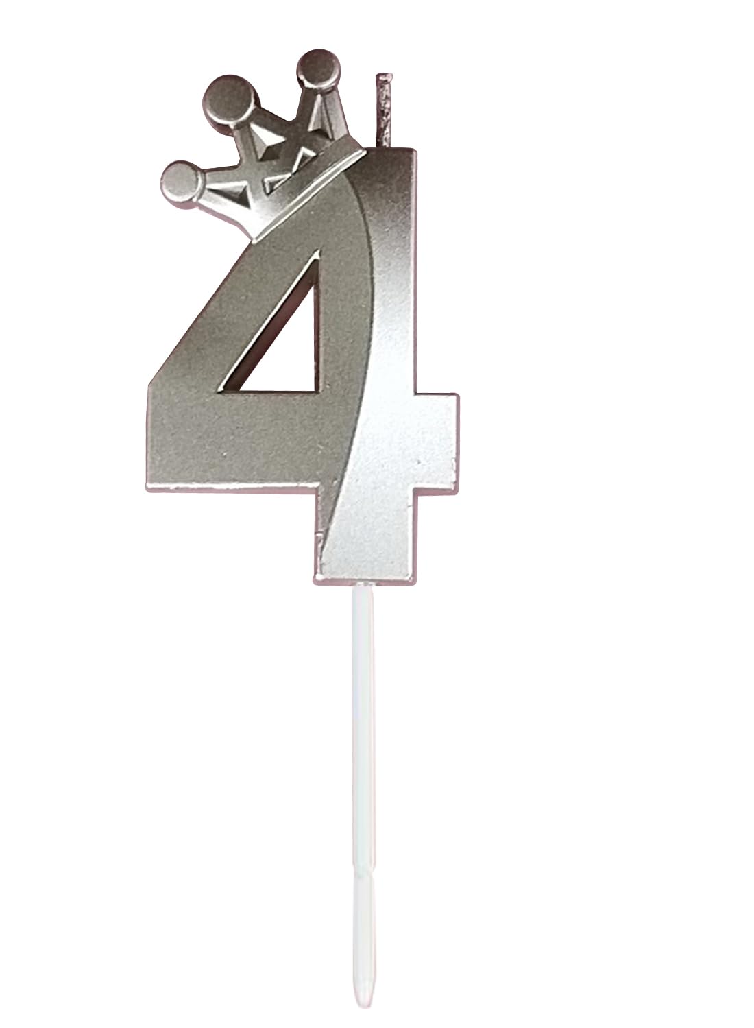 Number Birthday Candles, Metallic Glitter Crown Number 0 Cake Candles for Birthday, Wedding, Anniversary,