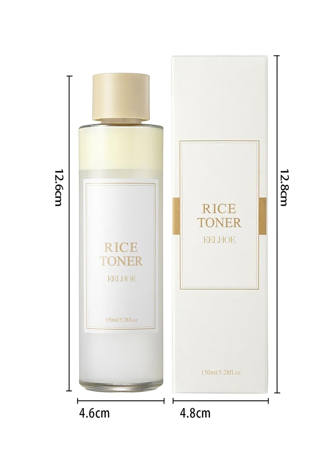 Rice Toner, Deep Moisturizing Hydrating Soothing Essential Toner for All Skin Types, Repair Skin Barrier, Firm and Smooth Facial Skin, Gifts for Women 150ml