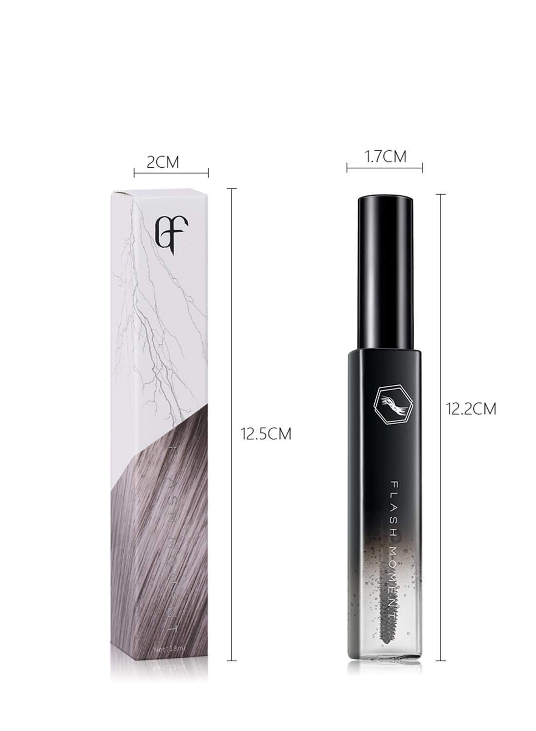 Flash Moment Hair Finishing Stick, Long-Lasting Hair Styling Cream, Frizz Control Hair Wax Stick, Bangs Styling Cream Soft Shiny and Non-Greasy 18ml