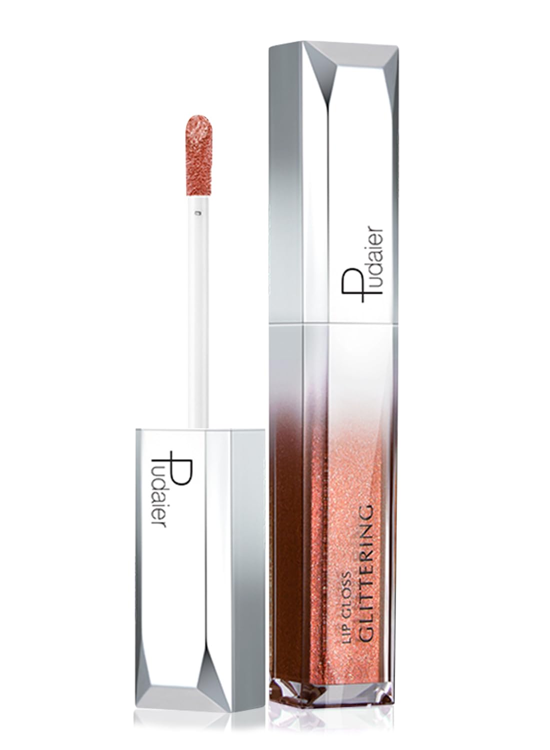Glitter Lip Gloss, Shimmer Metallic Liquid Lipstick, Moisturizing Waterproof Long Lasting Multi-Used Lip Makeup for Party DIY Daily Use, for Lips Cheeks Eyes