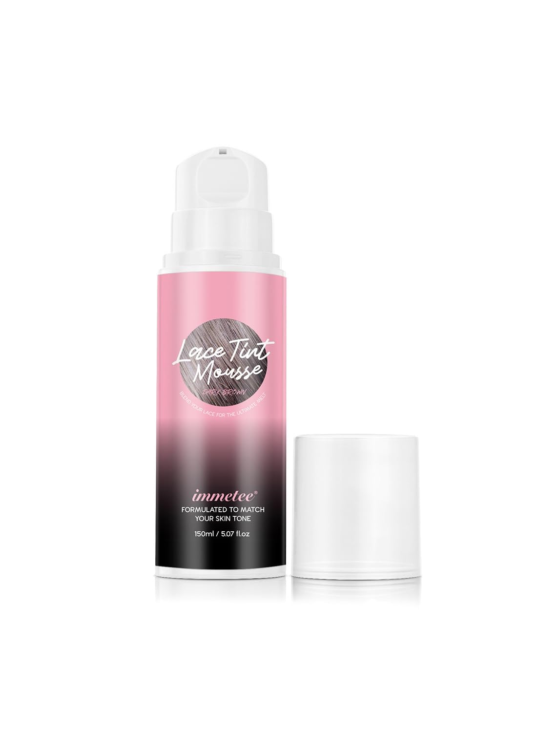 Lace Tint Melting Hair Mousse, Lace Tint Mousse for Hair Wig Lace Wigs Toupees and Hairpieces, Natural Finishing Lace Color 150ml