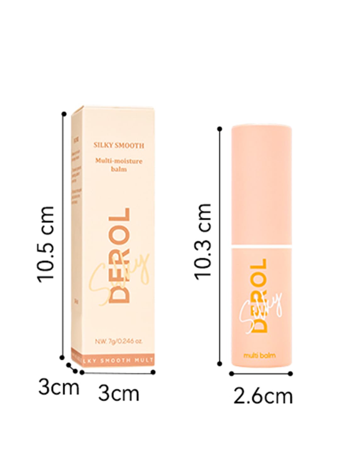 L&Wen Smooth Multi-Moisture Balm, Instant Wrinkle Care, Soothing Hydrating Face Stick, Face Moisturizer, Fades Lip Lines, for Face Eye & Body 7G