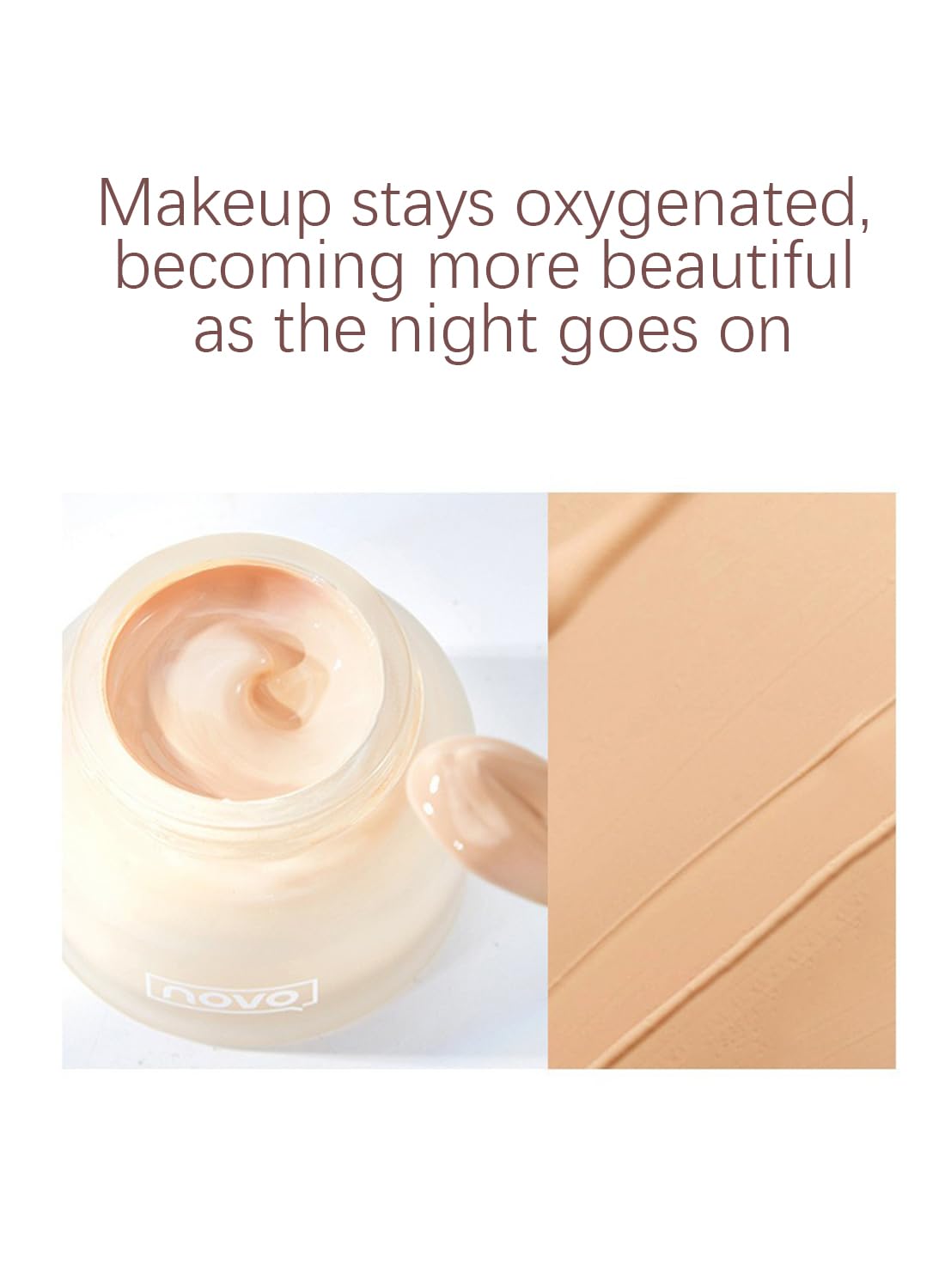 Foundation Cream, Moisturizing Long Lasting Waterproof Face Makeup Foundation, Natural Foundation, Brightening Full Coverage Concealer, Even Skin Tone for All Skin Types 30g