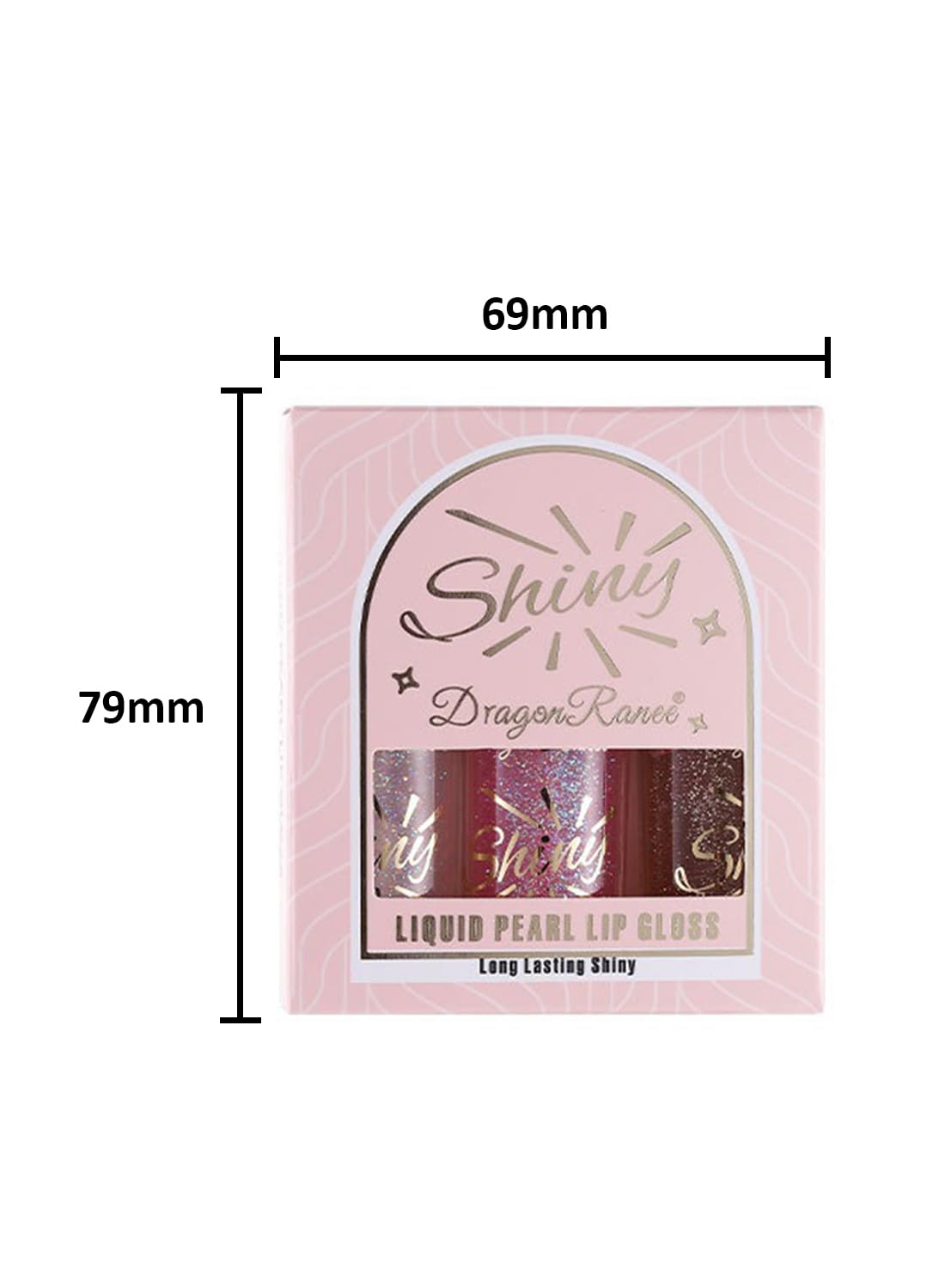 3Pcs Glossy Lip Glow, Moisturizing Shiny Liquid Lipstick Set with Large Brush