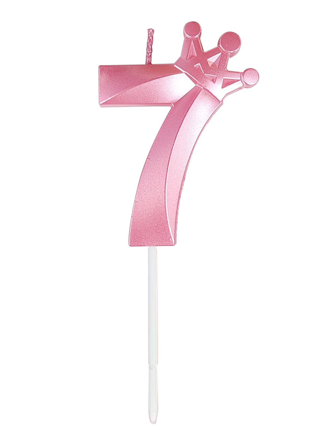l&Wen Birthday Candles Twisted, Long Thin Spiral Candle with Holders for Wedding Party Decorations (6 Pcs, Silver Twisted Collection)
