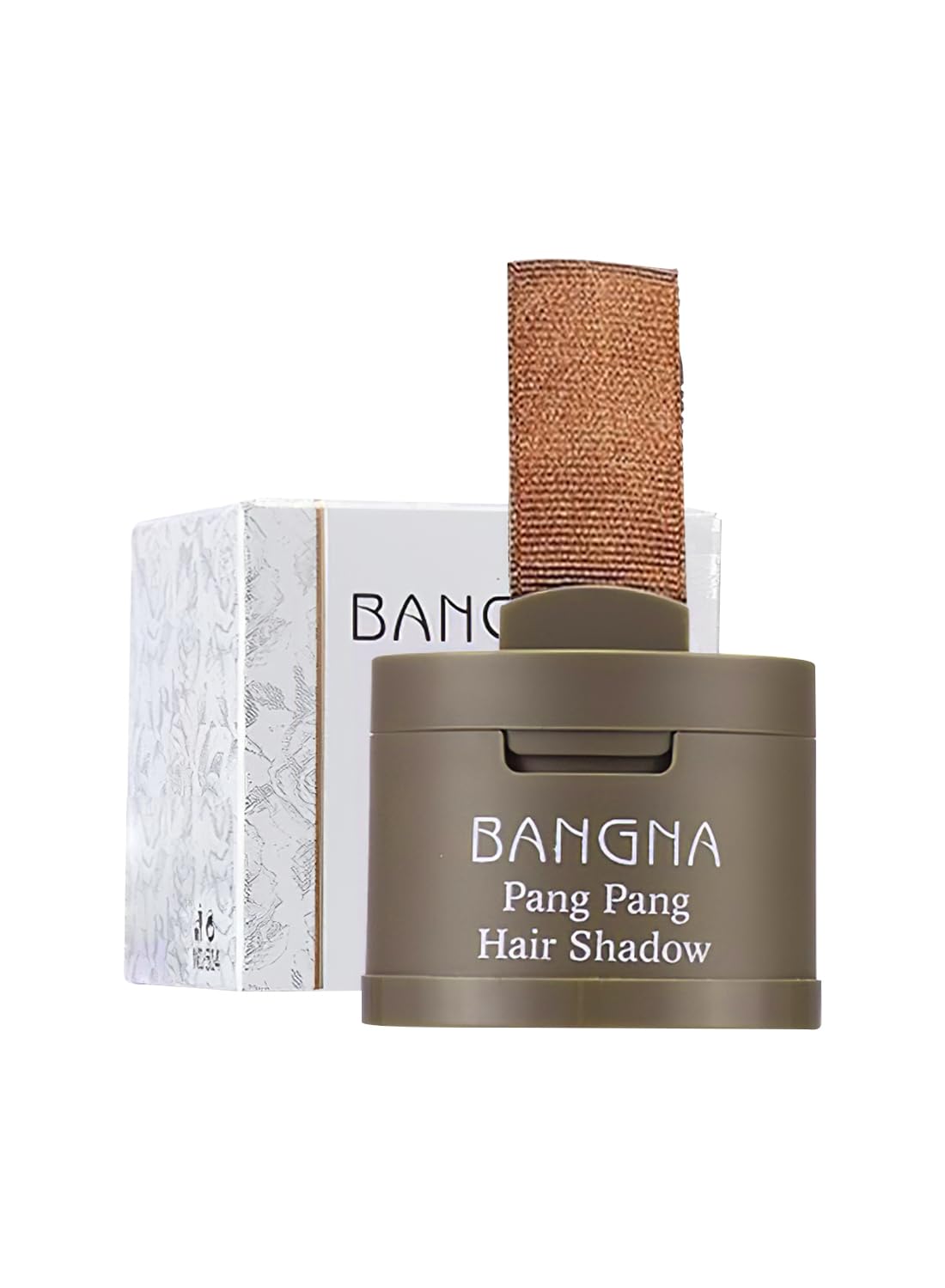 Instantly Hair Shadow with Puff Touch, Root Touch Up Hair Powder Stick, Root Cover Up Hair Color for Thinning Grey Hairline, Hair Root Concealer for Women and Men 4G