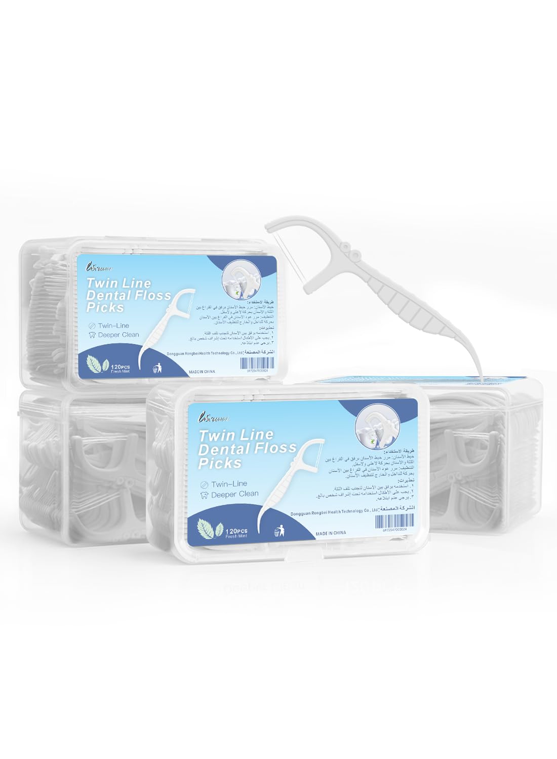 Disposable Dental Floss Picks, Portable Toothpicks Flossers