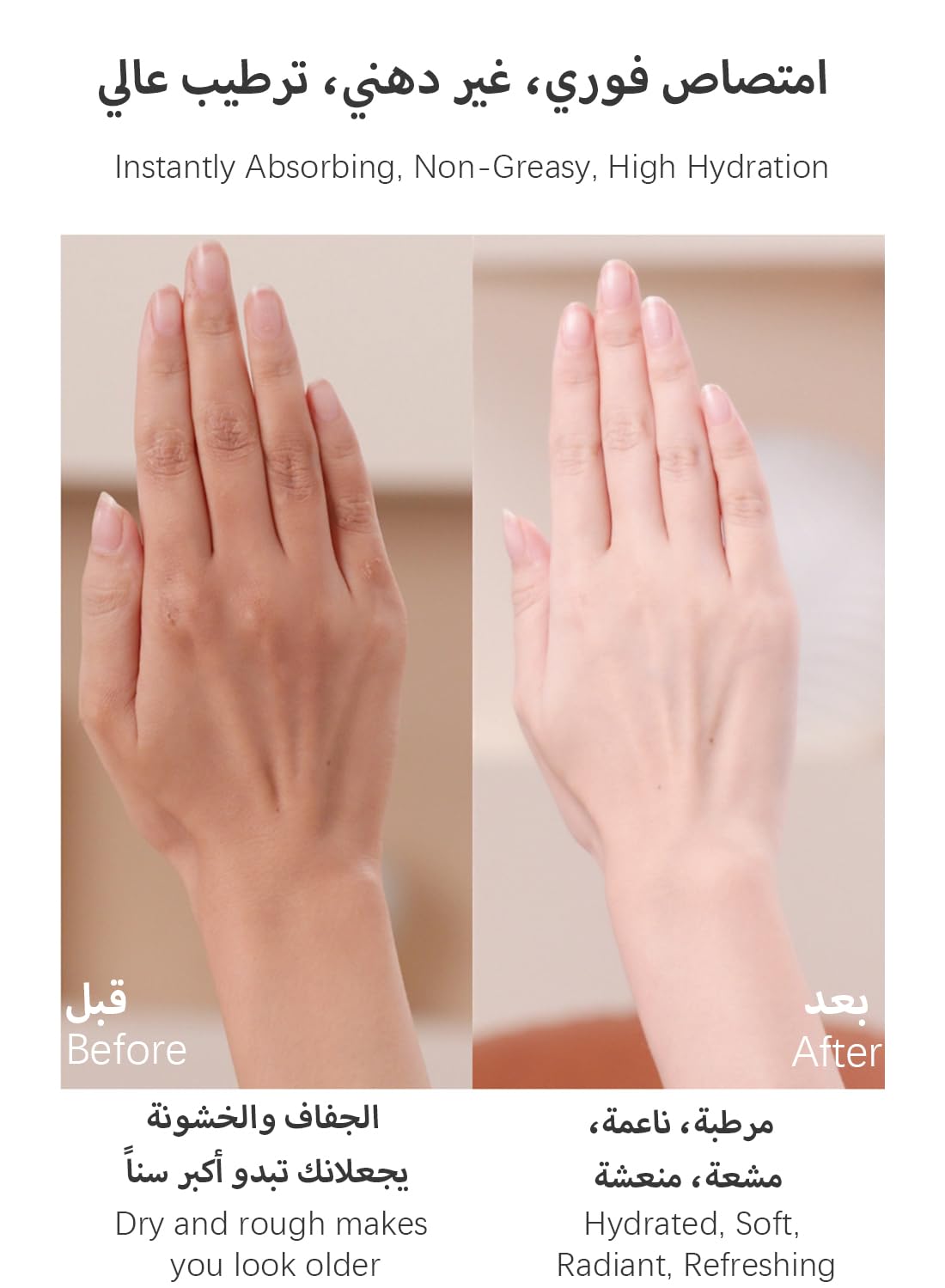 Hand Cream, Non-Greasy Refreshing Hand Moisturizer with Adenophora Extract & Polygonatum Odoratum Extract, Ultimate Hydrating Hand Lotion for Tough Dry Skin 45G