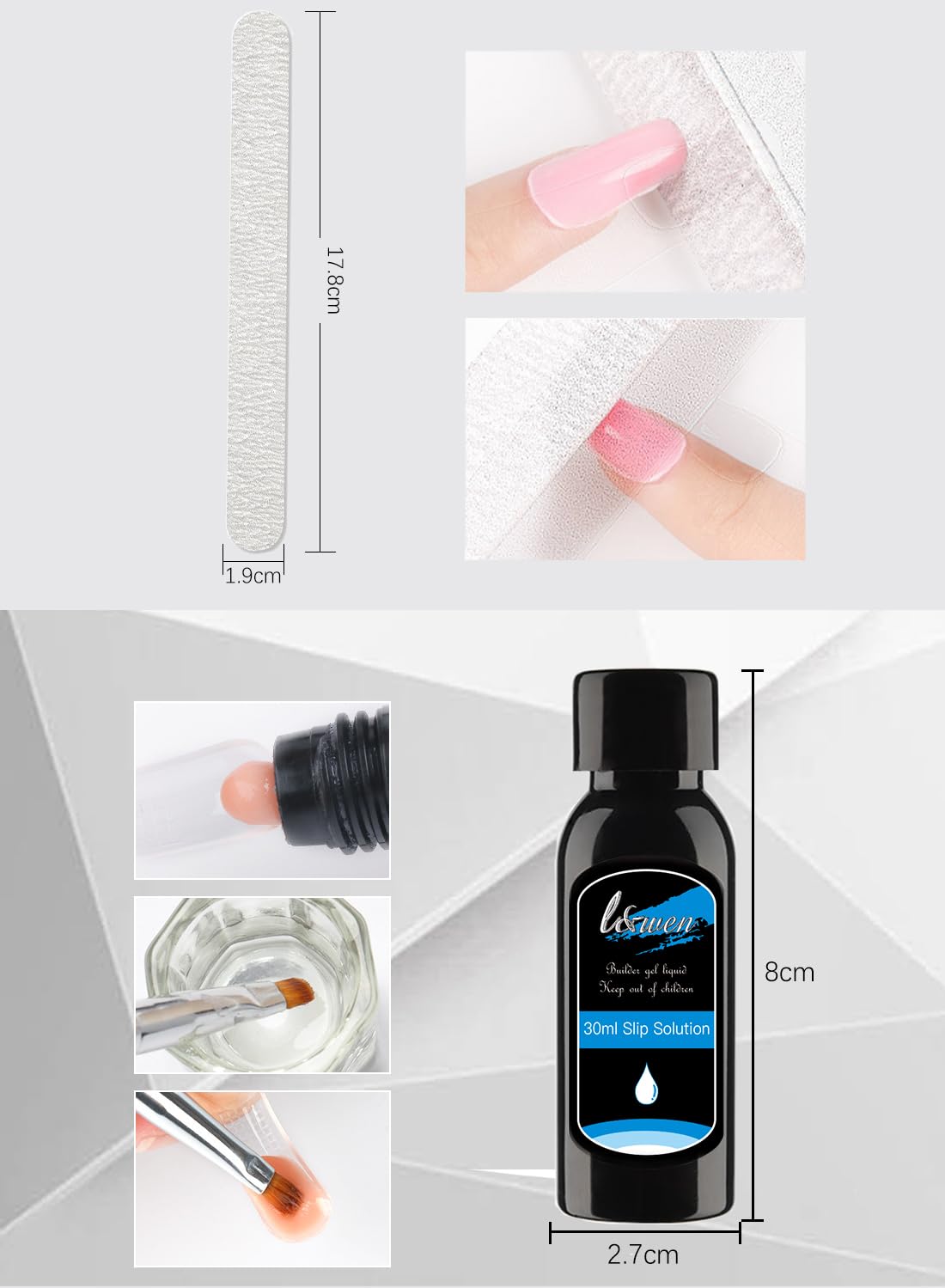 14Pcs Nail Extension Gel Kit
