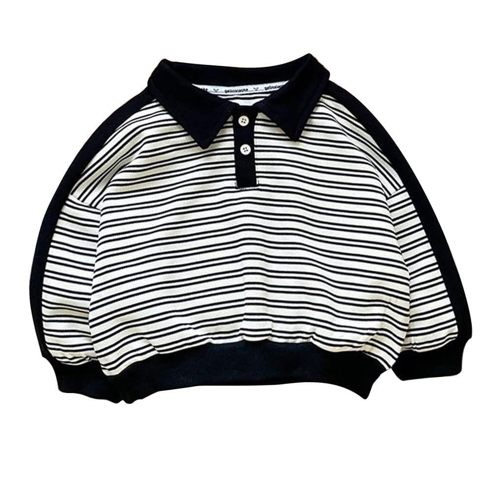 L&Wen Boys Long Sleeve Polo Shirt