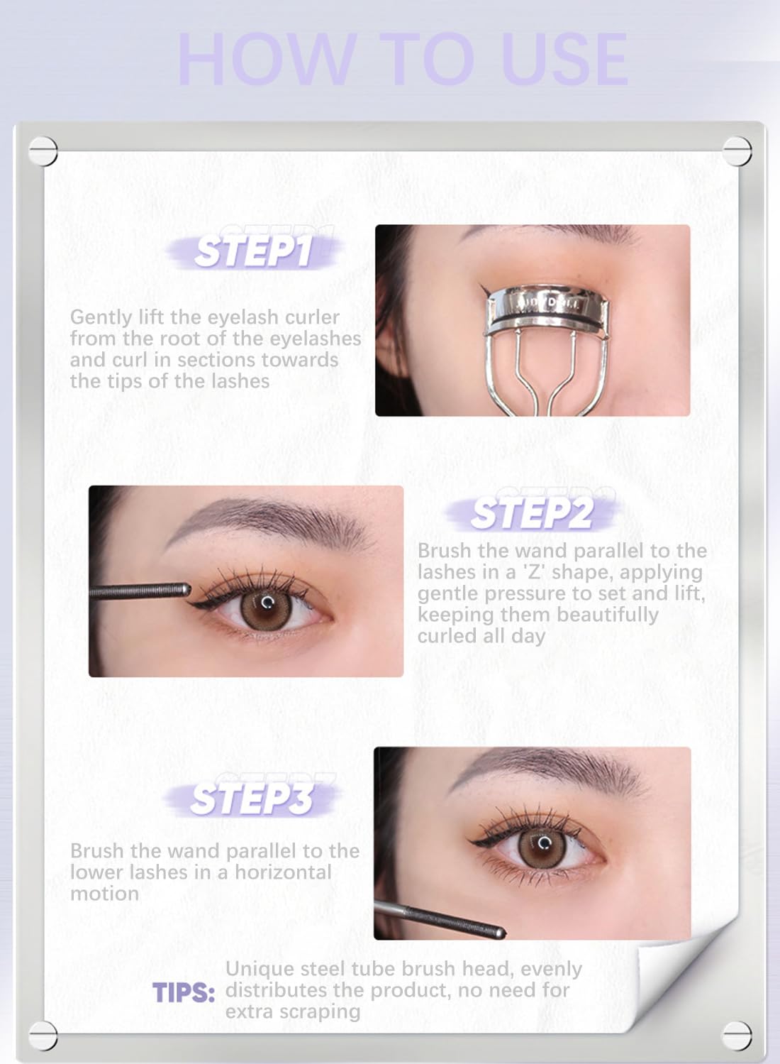 Eyelash Mascara, Long Lasting Waterproof Quick Dry Lash Extension - 2g Black