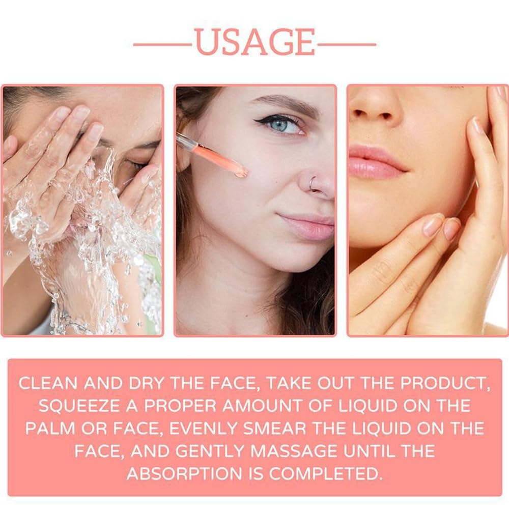 Hyaluronic Acid Serum, Brightening Facial Serum, Non-Greasy Facial Moisturizer