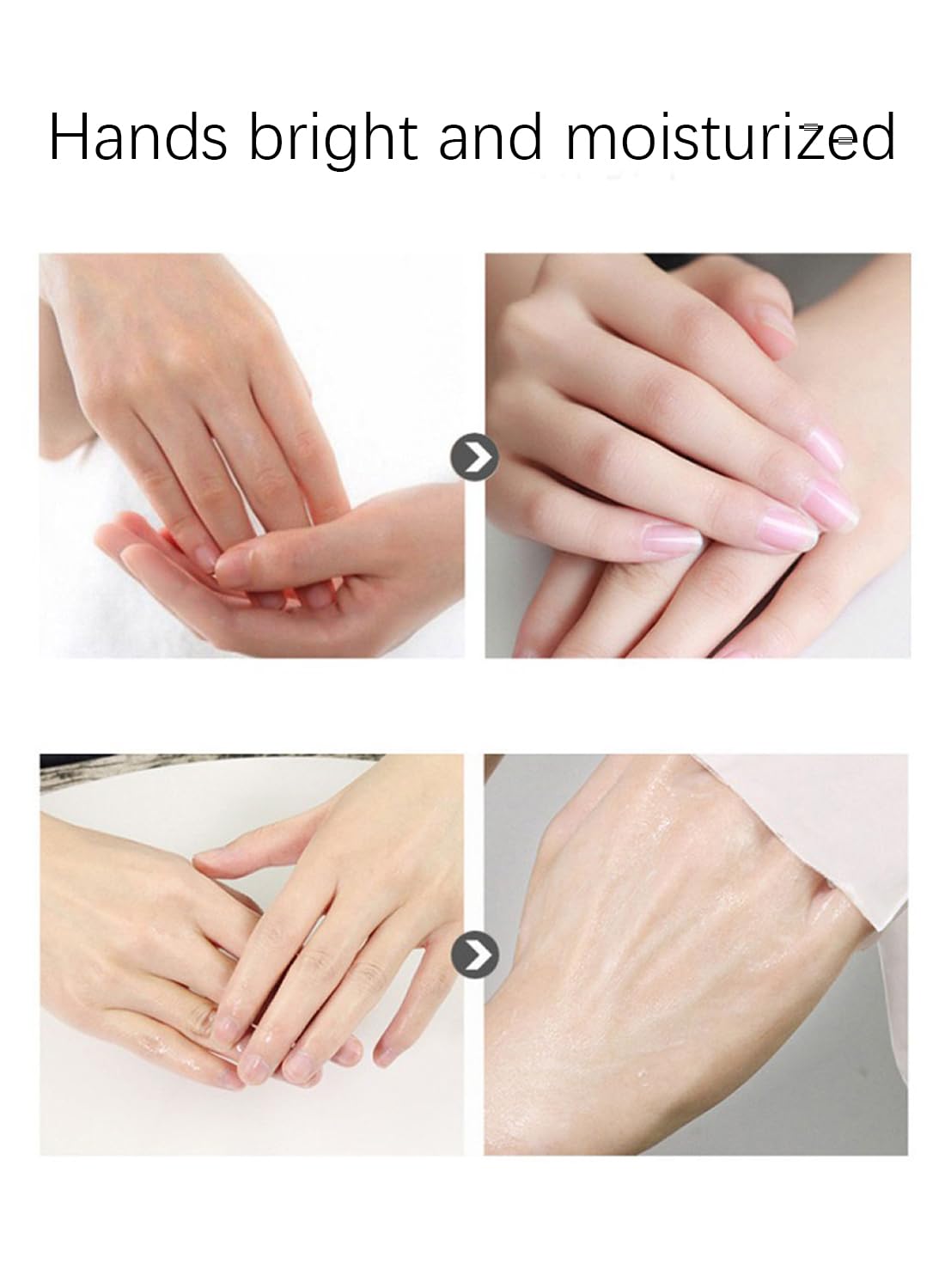 Hand Mask with Nicotinamide and Hyaluronic Acid, Moisturizing Hydrating Hand Mask, Hand Repair Soothing Gloves for Dry Hands Treatment, Remove Dead Skin, Hand Care 1 Pair