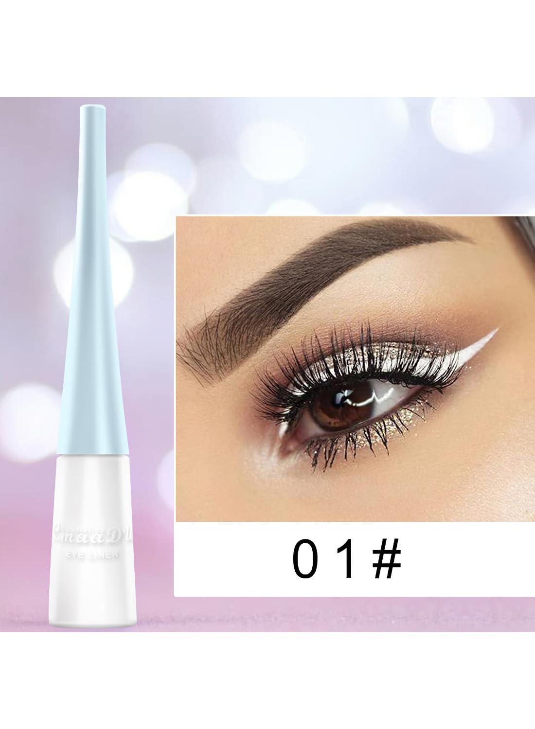 L&Wen Matte Liquid Eyeliner, Colorful Waterproof Long Lasting Sweat Proof High Pigment Pencil, Quick Drying Eyes Makeup for Women