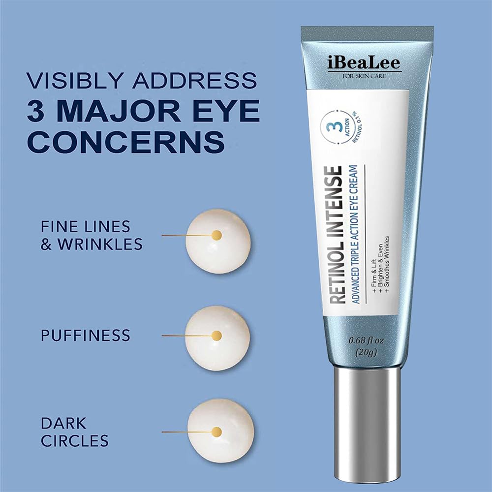 Retinol Eye Cream for Anti-Wrinkle, Anti-Aging Under Eye Treatment Cream, 20g