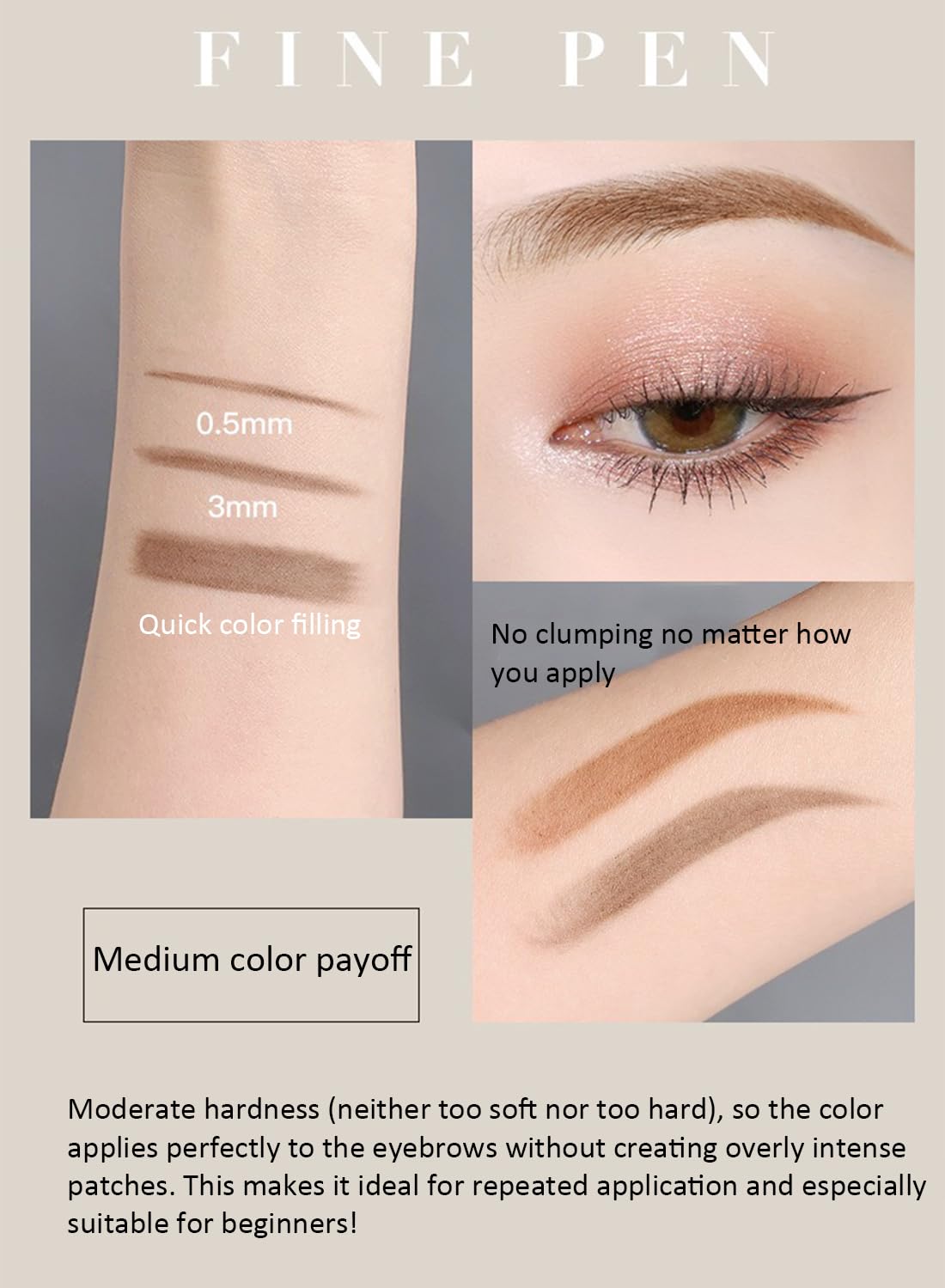 Eyebrow Pencil with Spiral Brush-Group 3