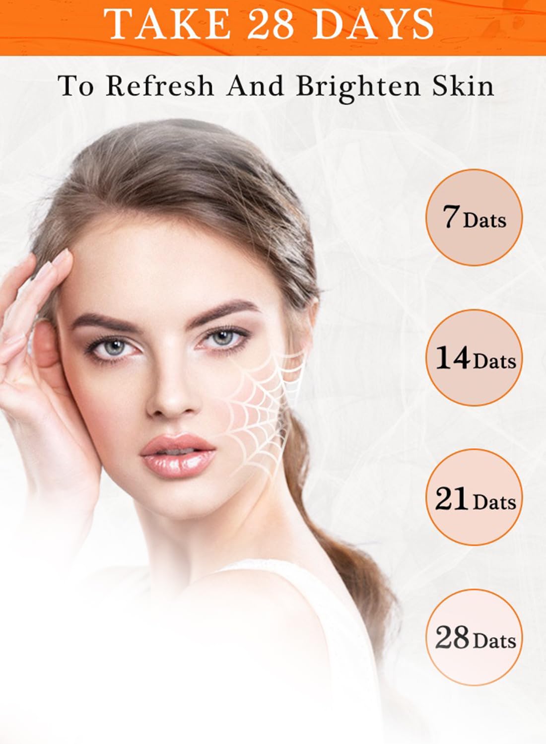 Face Cream with Vitamin C, Hydrating Anti-Aging Facial Moisturizer Cream 50g