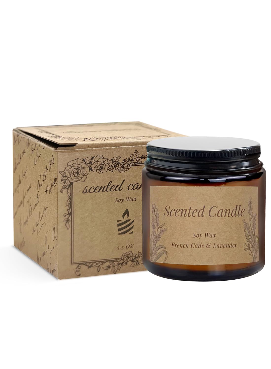 Scented Candles, Long Lasting Strong Fragrance Aromatherapy Candles, Candle Gift Set, Soy Candle for Home SPA Bathing Yoga Travel,