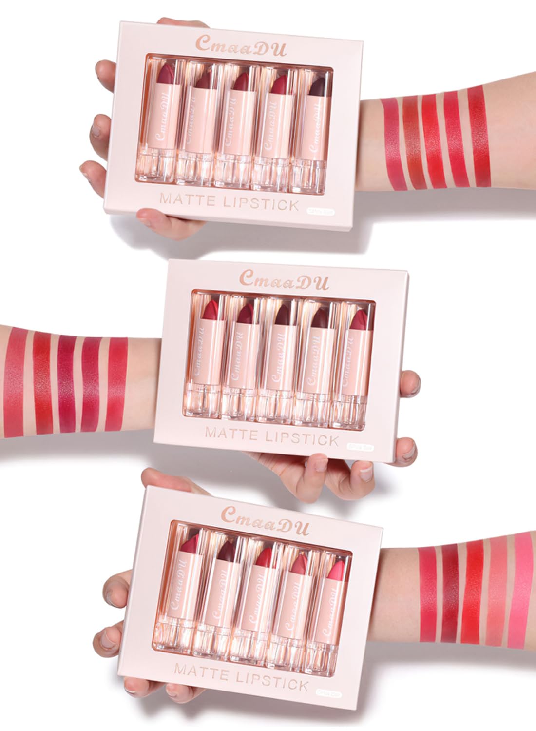 Cmaadu 5 Colors Matte Lipstick Set