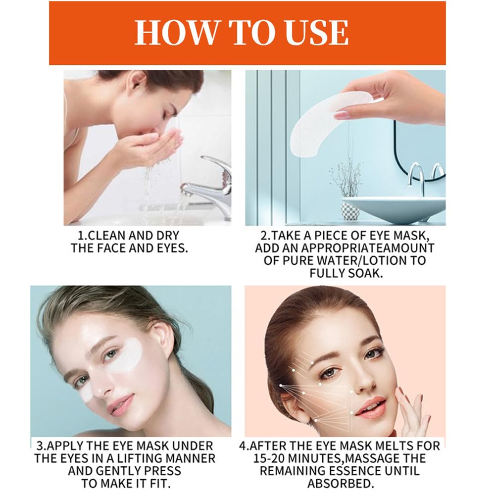 Collagen Under Eye Patches Masks, Anti-Aging Eye Treatment Pads - 10 Pcs