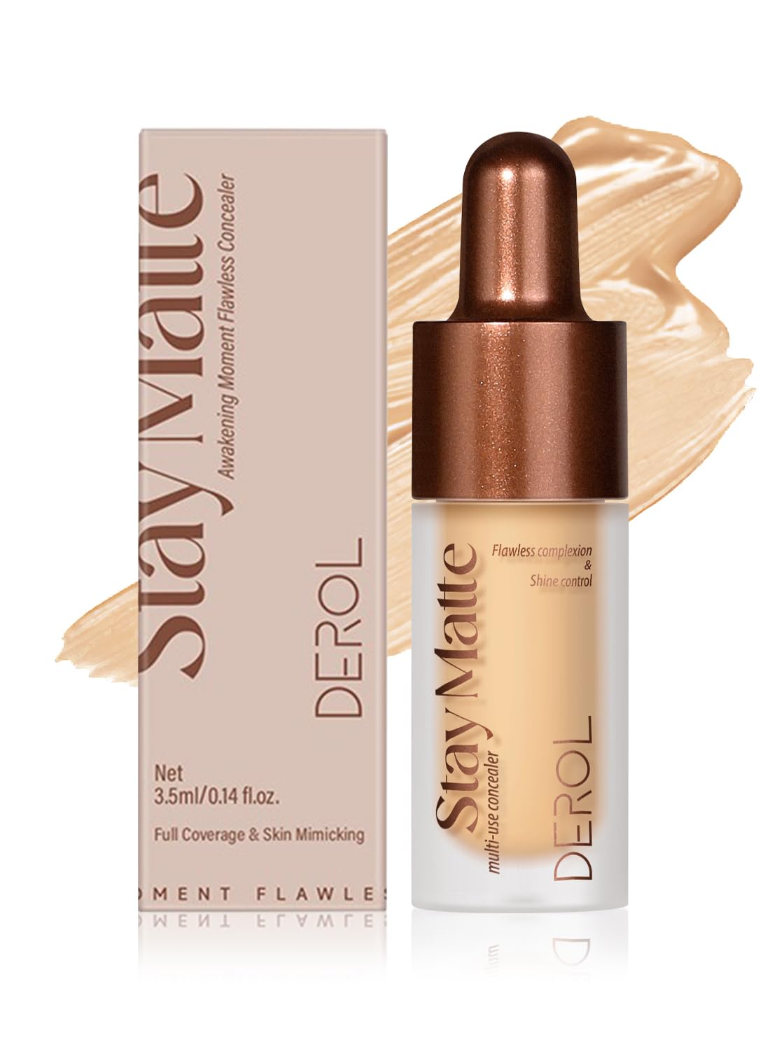 Concealer Stick, Hydrating Full Coverage Flawless Corrector Stick, Long Lasting Multi-Use Cream Contouring Highlighter Makeup Stick, Under Eye Concealer 3.5ML