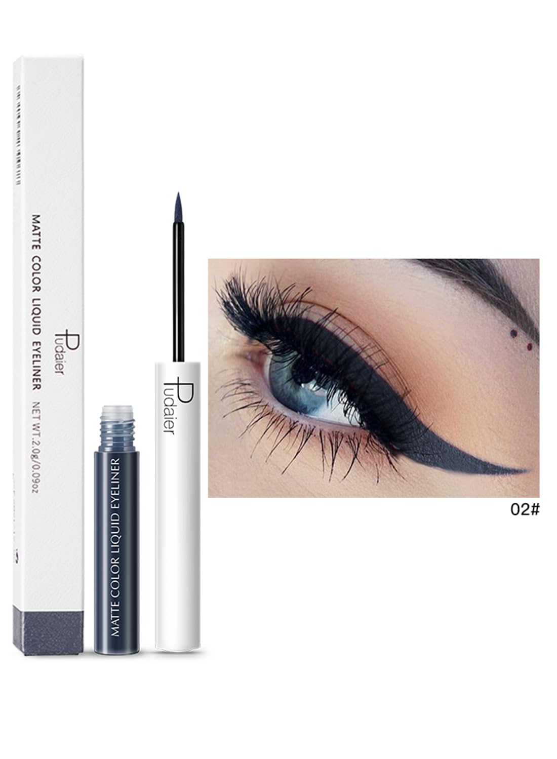 Liquid Eyeliner, Quick Drying Waterproof Sweatproof Eyeliner Makeup, High Pigment Shades Eye Makeup Wear for Women
