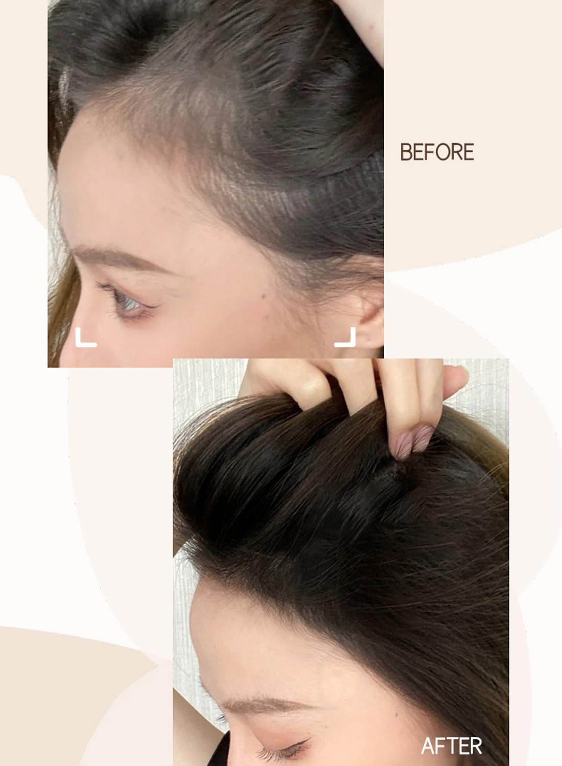 Instantly Hair Shadow Stick with Puff Touch, Root Touch Up Hair Powder with Puff Touch, Root Cover Up Hair Color for Thinning Grey Hairline, Hair Root Concealer for Women and Men 4G