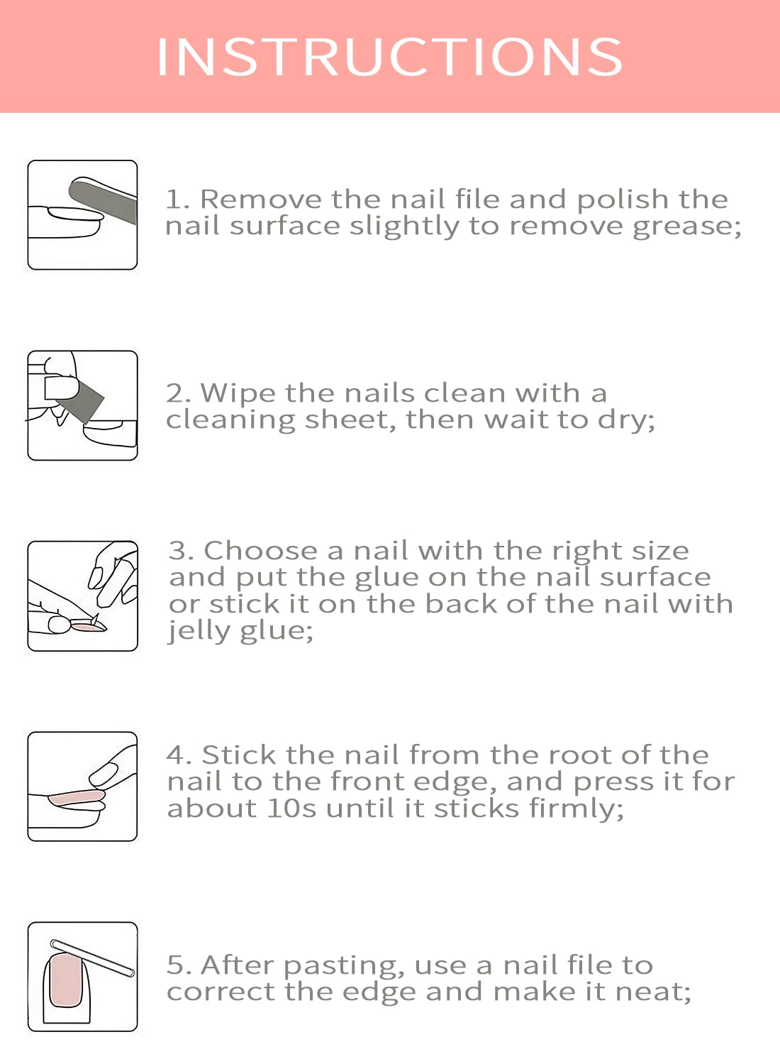 24 Pcs Press On Nails Short, Reusable French Gel Nail Tips Set, Natural Soft Gel Press on Nails for Salons and DIY with 72 Pcs Nail Adhesive Glue Tapes