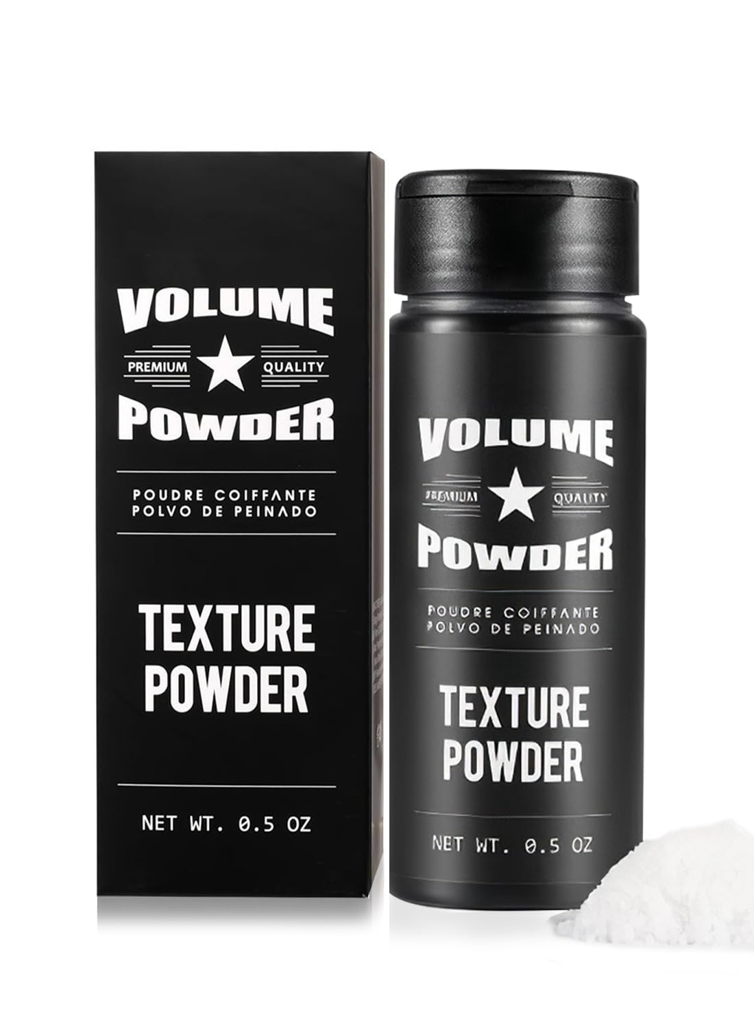 Hair Styling Powder, Matte Finish Oil-Control Easy to Apply Hair Volumizer, Lightweight Volumizing Powder for Hair, Strong Hold Natural Look Texture Powder for Unisex 0.5 oz.