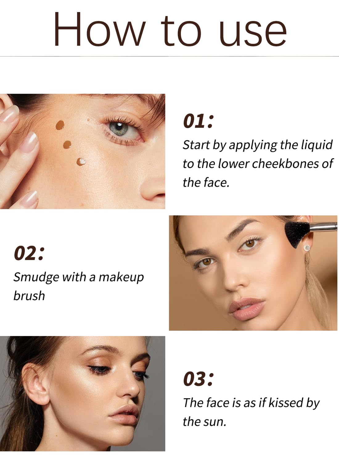 Face Contour Cream, Natural Matte Waterproof Long Lasting Luminous Bronzer Cream, Face Contour Illuminator Makeup, Smooth Face Contouring Highlighter Liquid Stick