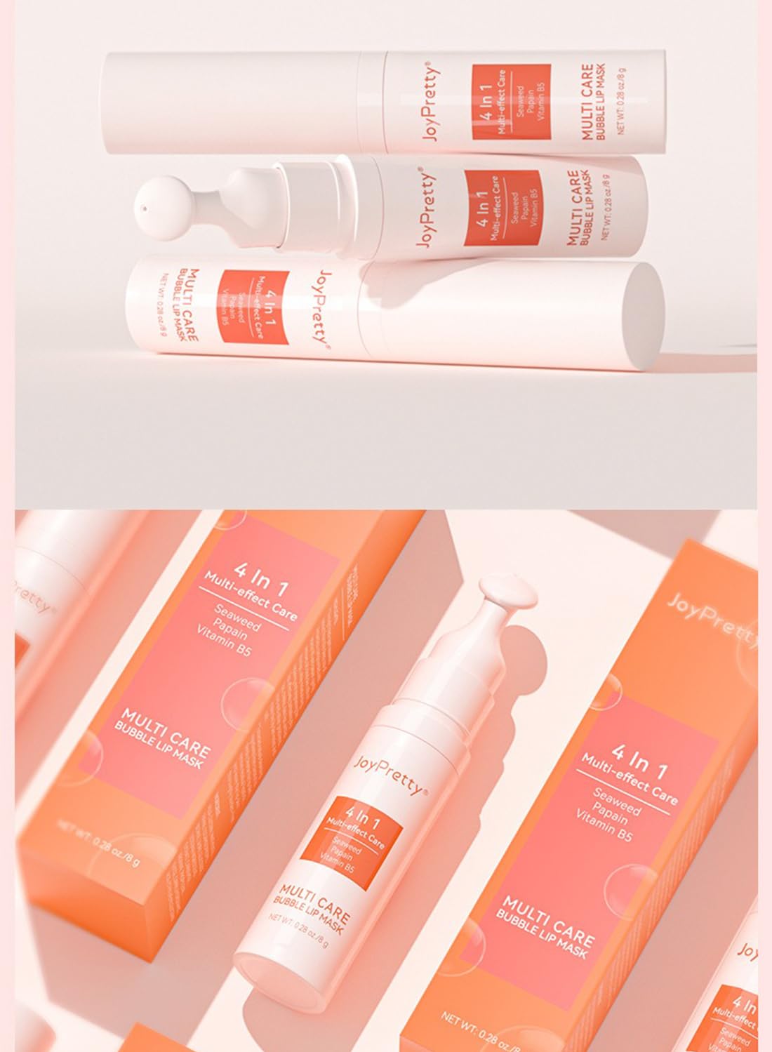 Lip Moisturizer, 4-in-1 Hydrating Lip Mask, Lip Care to Fade Lip Lines 8g
