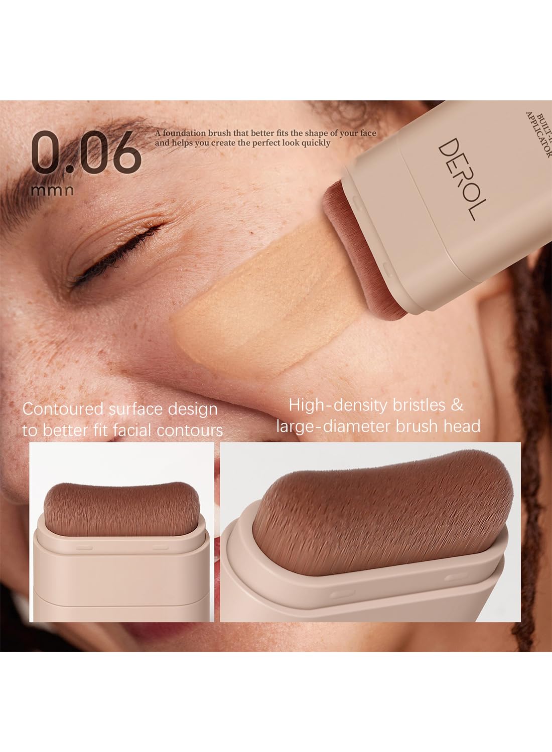 Foundation Liquid, Lightweight Foundation Stick, Sweat and Water Resistant for Women-Warm Beige 03#