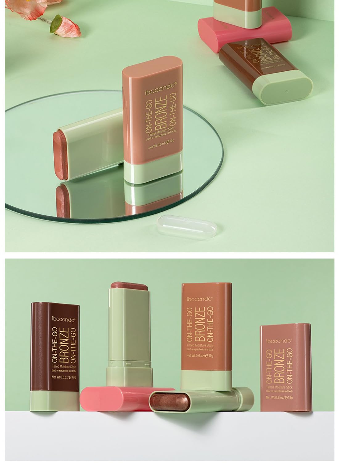 Highlighter and Bronzer Stick, Face Contouring Pen,