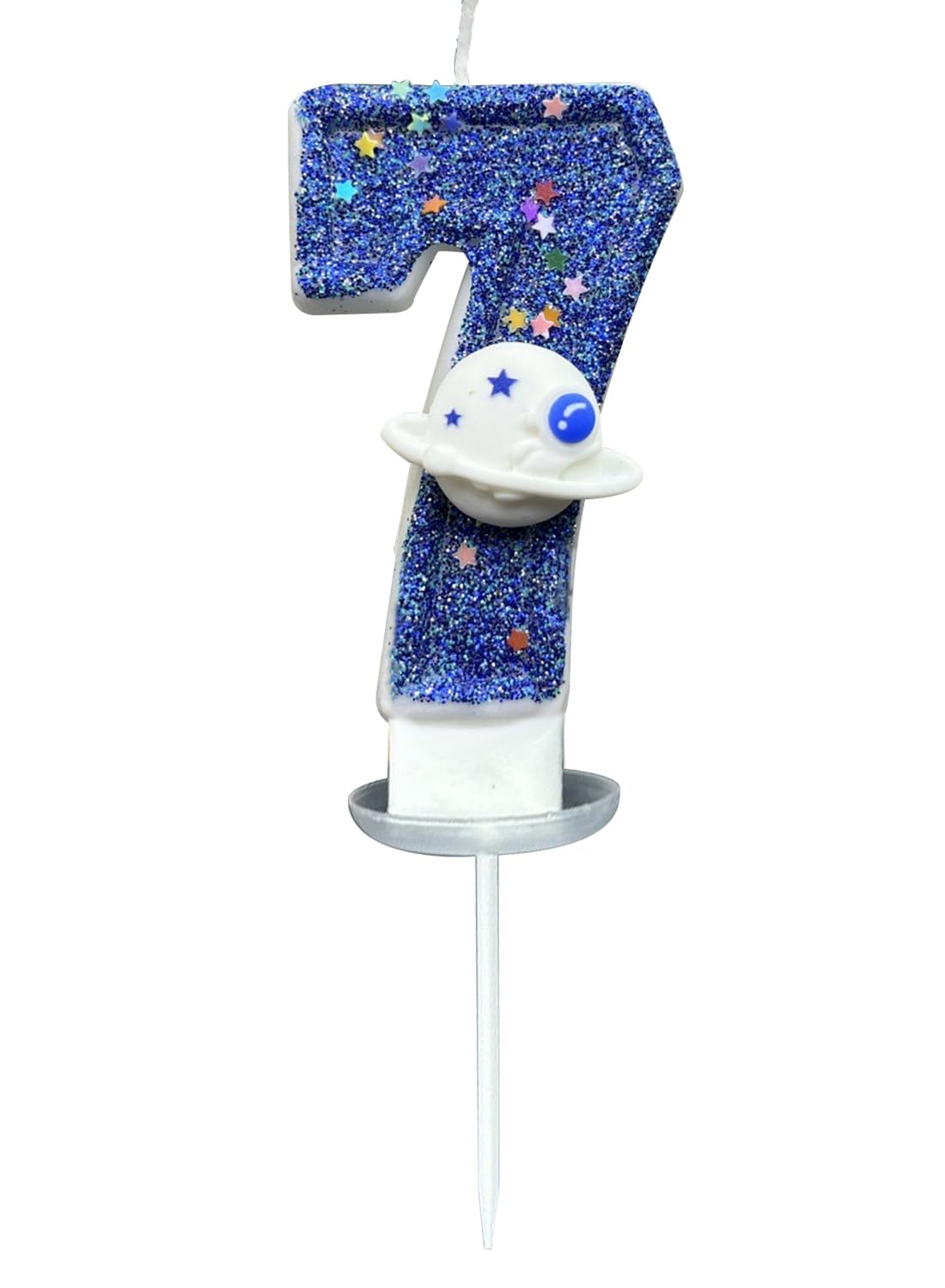 7 cm Blue Number Cake Candles,