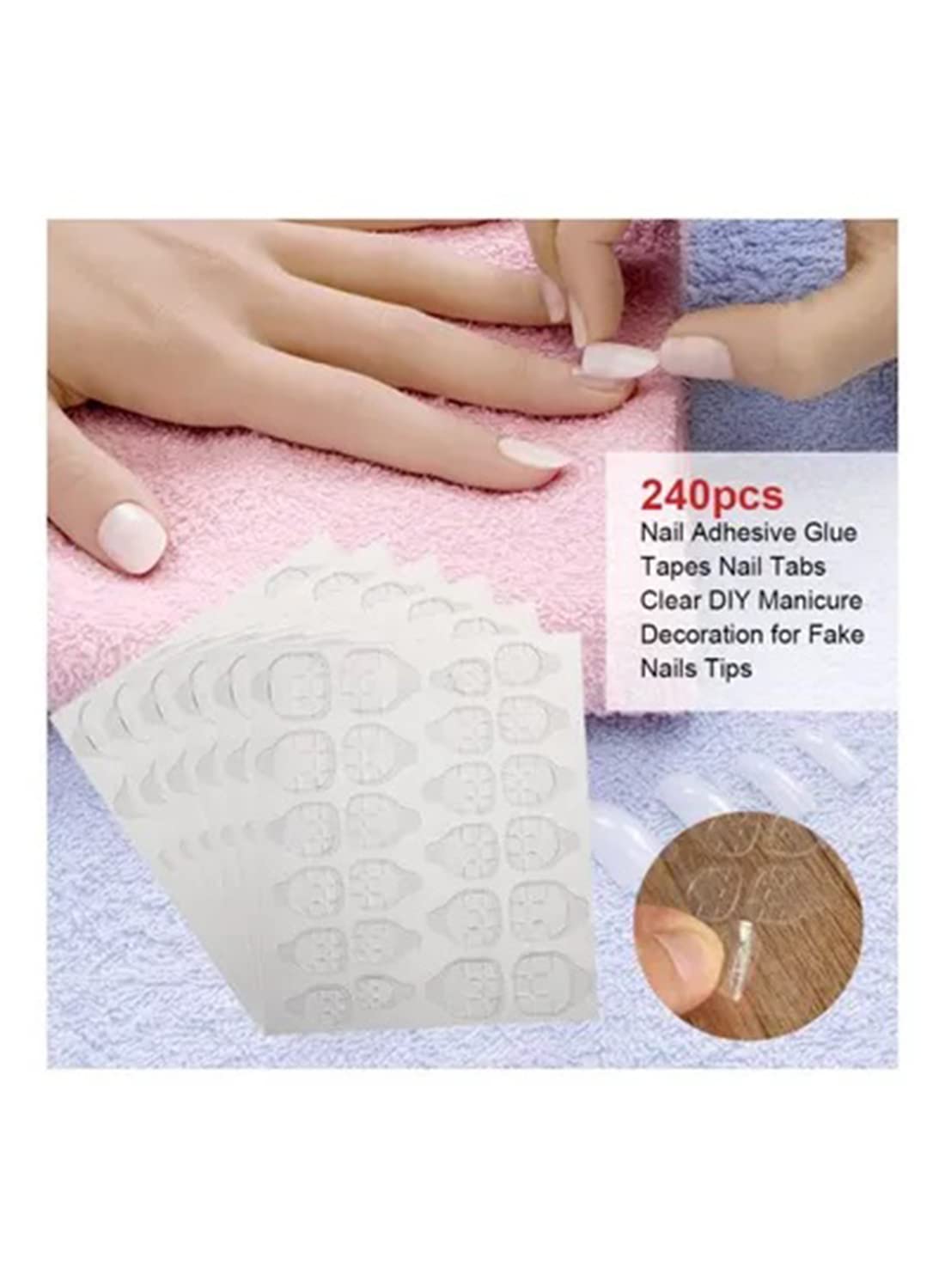 L&Wen 240-Piece Nail Adhesive Glue Tapes