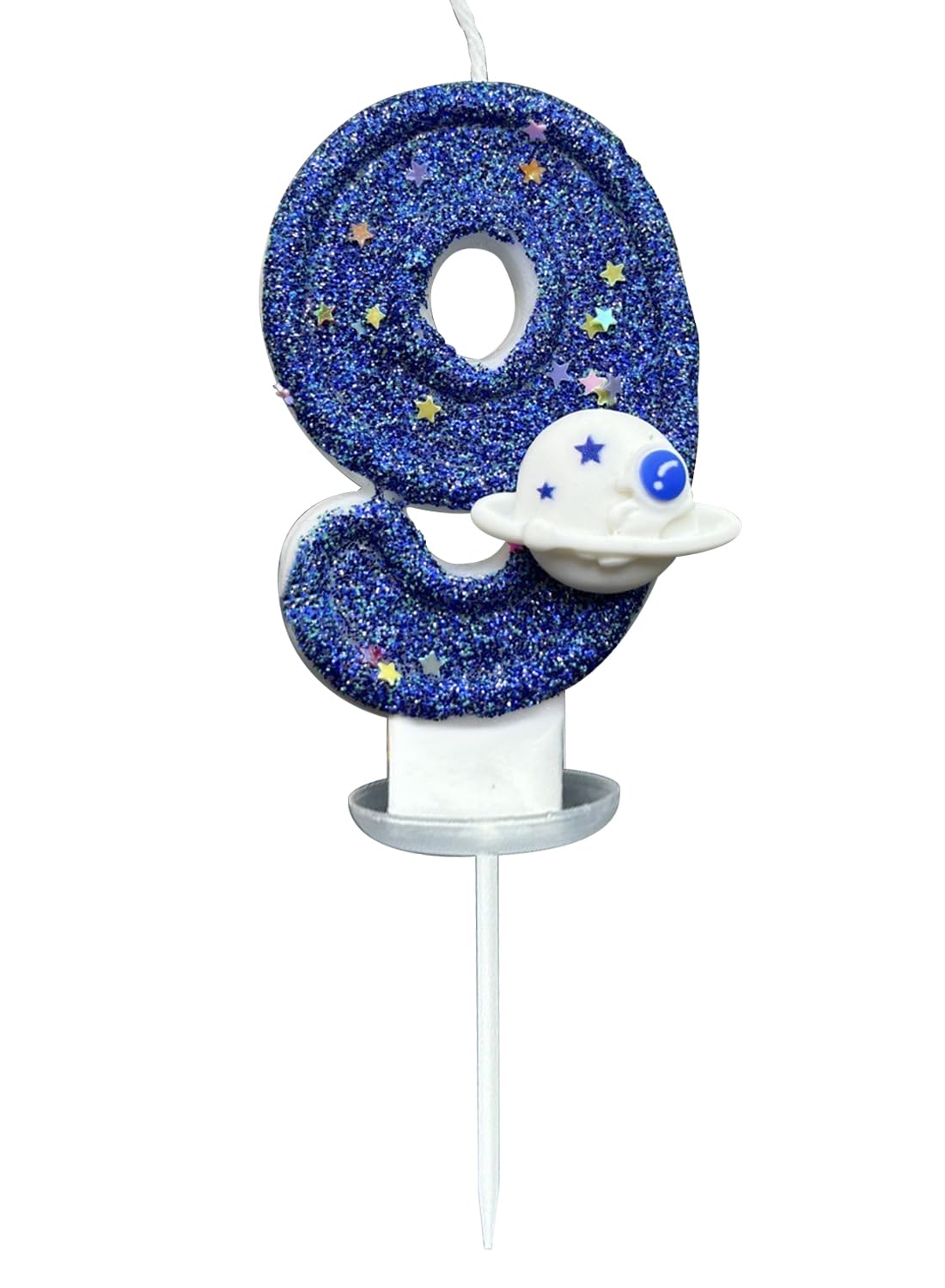 7 cm Blue Number Cake Candles,