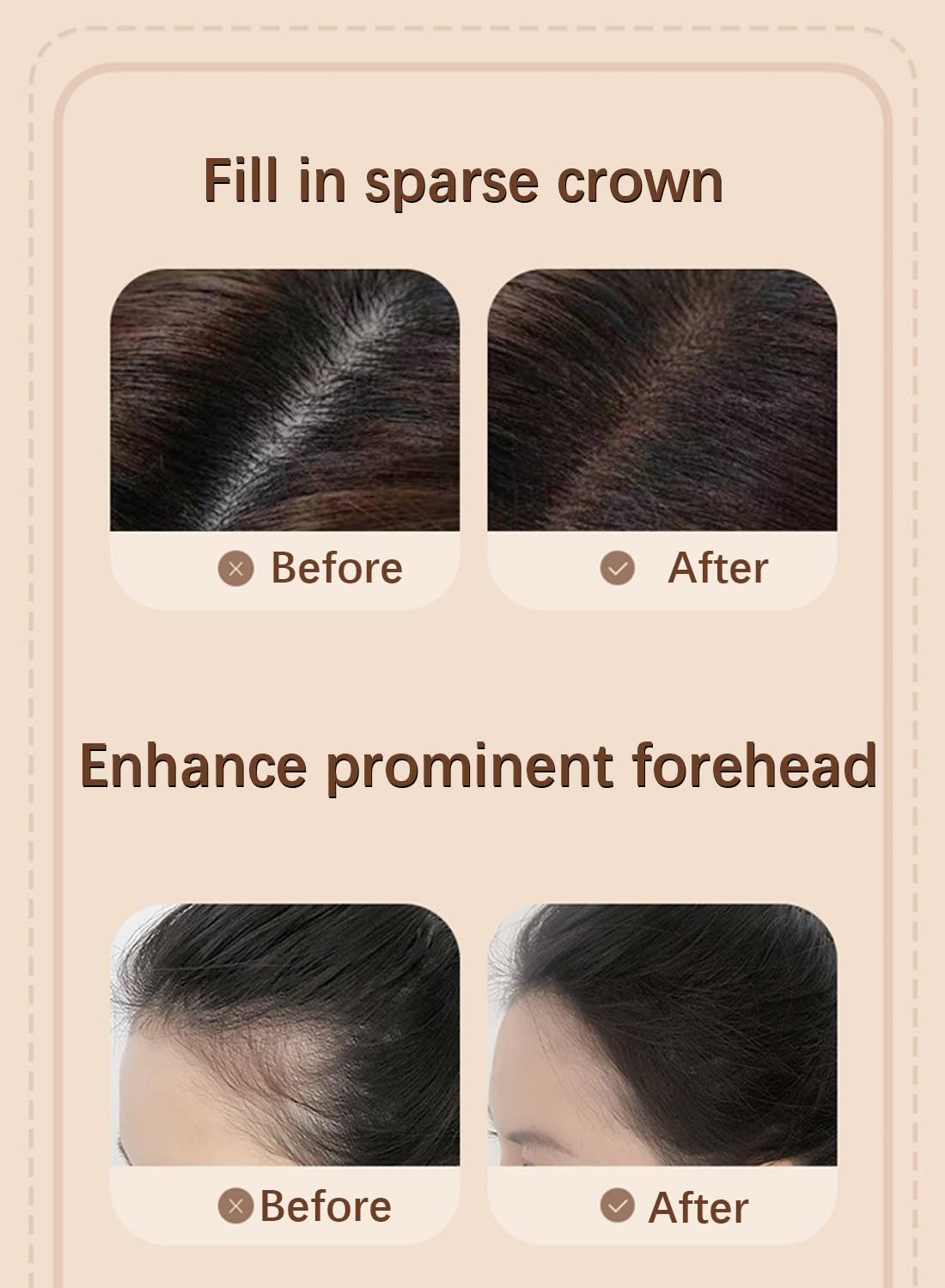 Instantly Hair Shadow Stick with Puff Touch, Root Touch Up Hair Powder, Root Cover Up Hair Color for Thinning Grey Hairline, Hair Root Concealer for Women and Men 4G