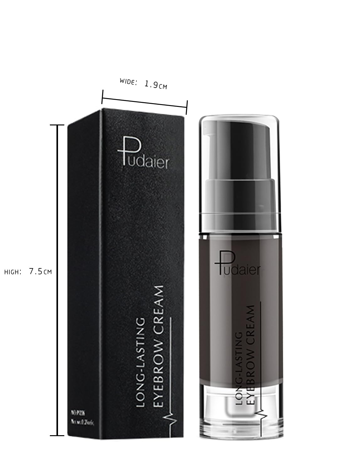 Eyebrow Dye Cream, Long Lasting Waterproof No Smudge Eyebrow Gel, Eyebrow Tint for Eyebrow Makeup & Eyebrow Styling 6g