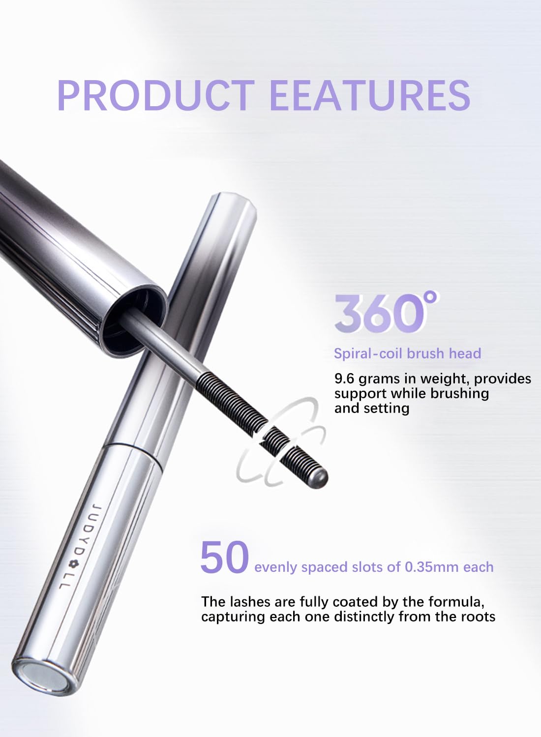 Eyelash Mascara, Long Lasting Waterproof Quick Dry Lash Extension - 2g Black