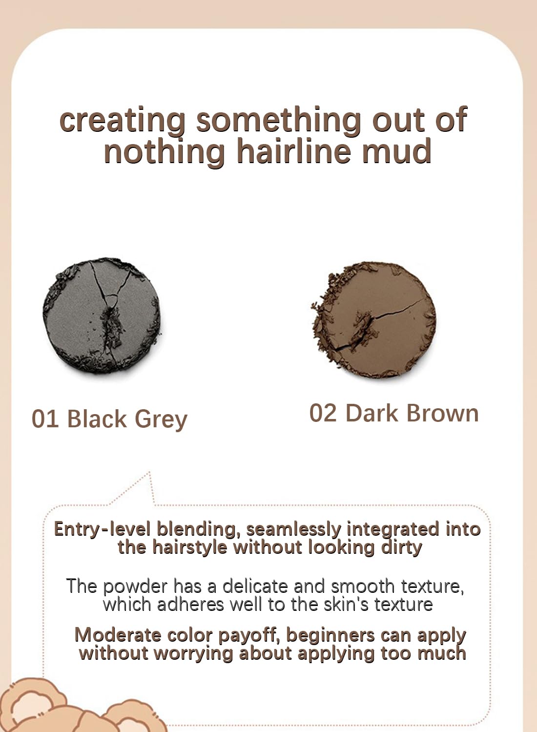 Instantly Hair Shadow Stick with Puff Touch, Root Touch Up Hair Powder with Puff Touch, Root Cover Up Hair Color for Thinning Grey Hairline, Hair Root Concealer for Women and Men 4G