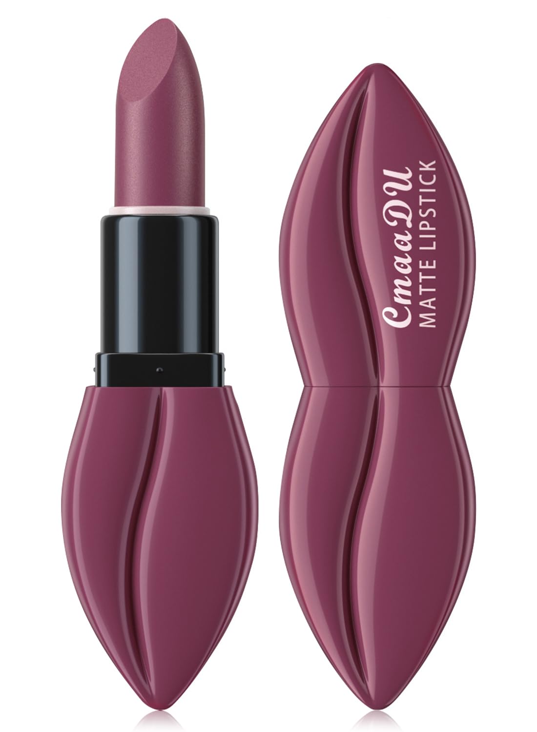 Matte Lipstick for Women, Long Lasting Waterproof Highly Pigmented Moisturizing Velvet Lip Gloss, Not Fade Lightweight Smudge Proof Lip Stain for Girls and Women - Purple 08