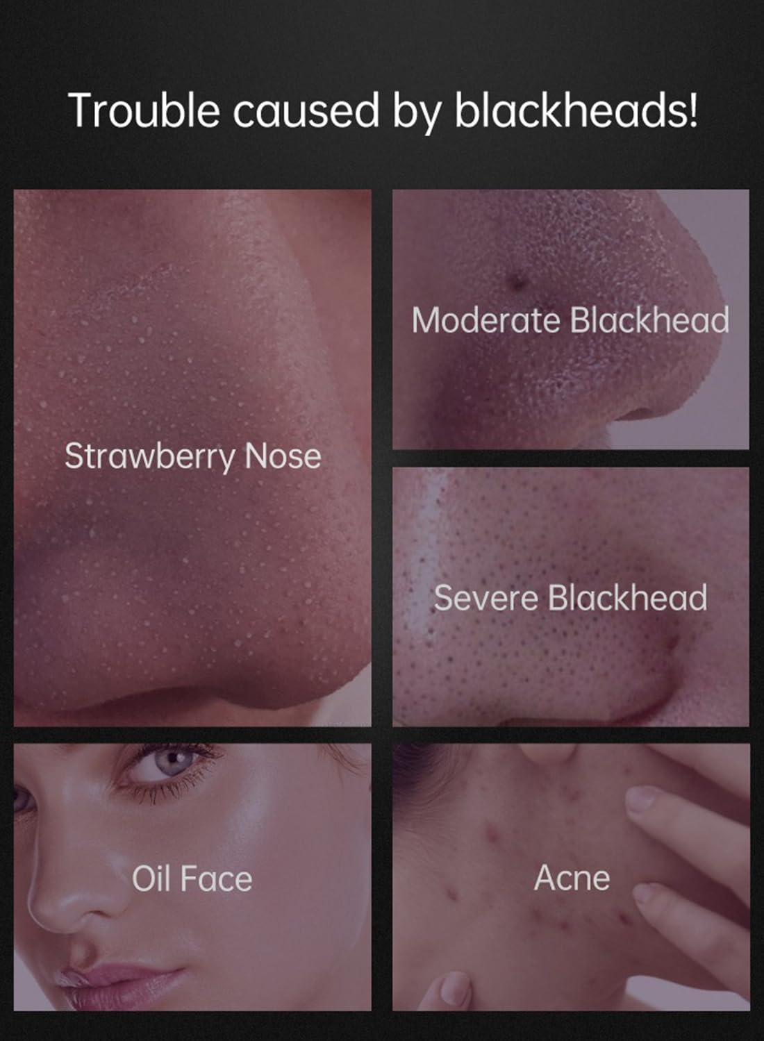 Blackhead Remover Mask, Peel Off Facial Cream Remove Blackheads, Clean Skin 50g