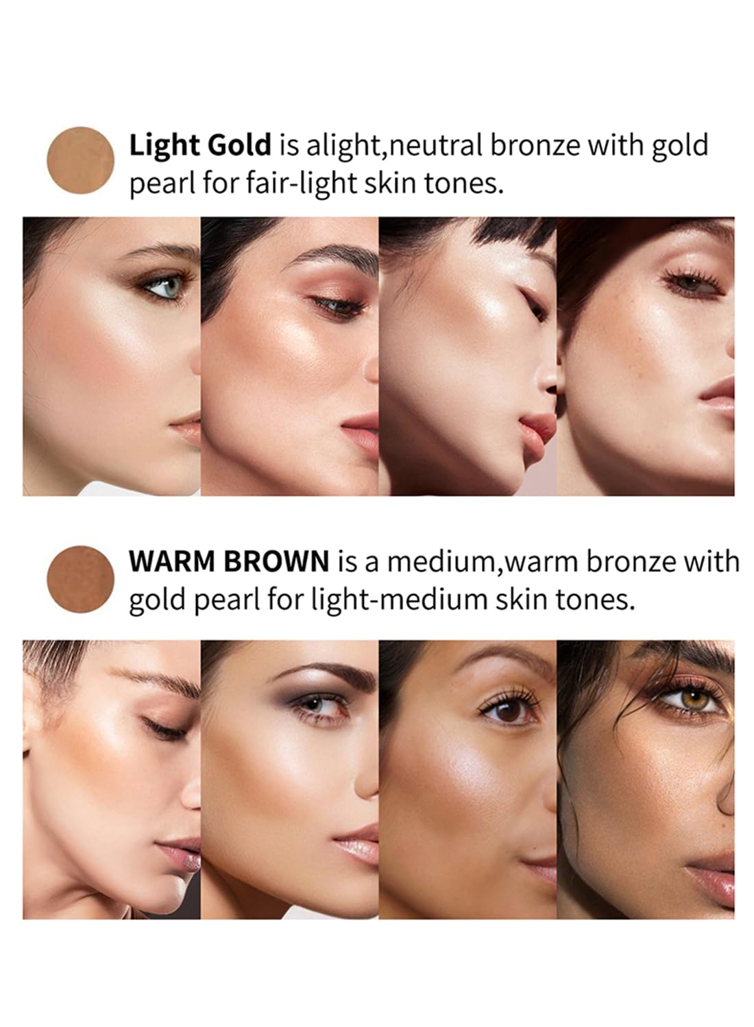 Face Contour Cream, Natural Matte Waterproof Long Lasting Luminous Bronzer Cream, Face Contour Illuminator Makeup, Smooth Face Contouring Highlighter Liquid Stick